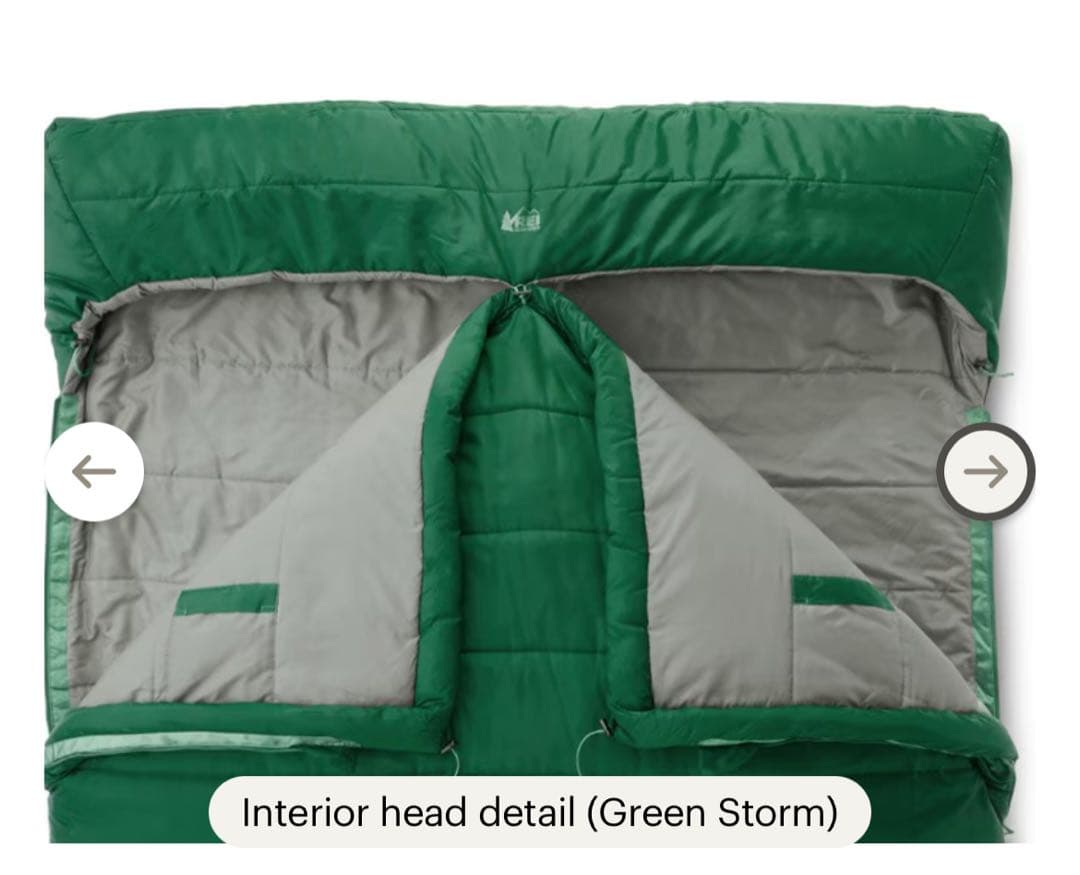 REI Siesta Hooded Double Sleeping Bag！