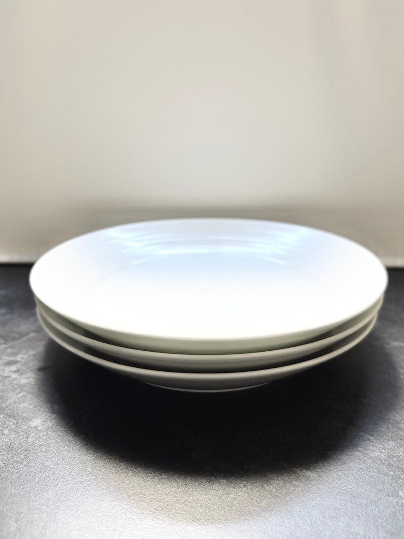 【しまりす】白山陶器 ミスホワイト プレート Mサイズ 3枚セット