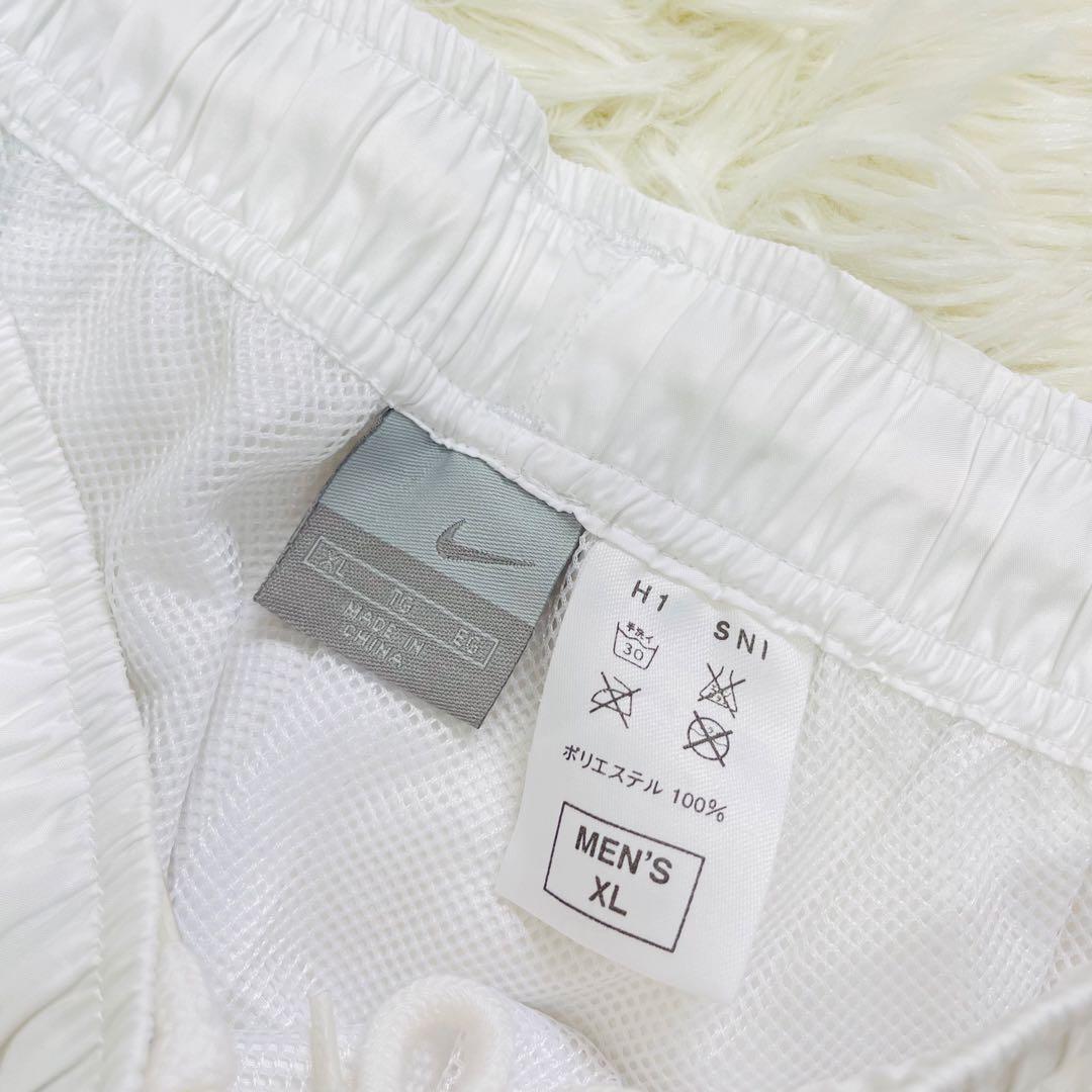 NIKE ナイロンパンツ ホワイト Y2K 00s 90s シャカシャカ