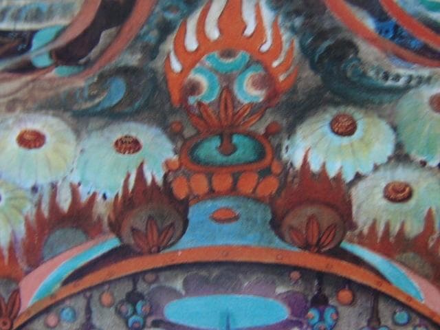 入江一子【敦煌飛天】希少画集画、状態良好、新品高級額装付