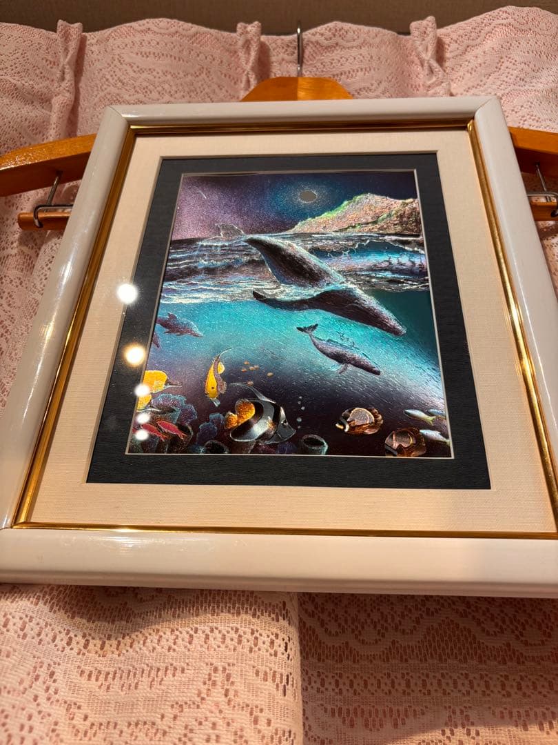 希少！！ラッセン　絵　画　立体　複製画