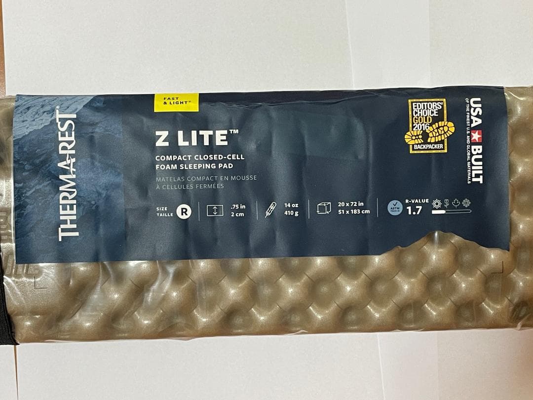 【新品,美品,良品】THERM-A-REST Z Lite コヨーテ・グレー