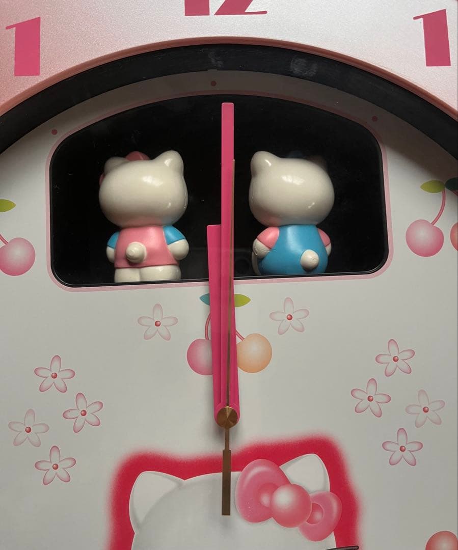 当時物！SANRIO サンリオ　ハローキティ　壁掛け時計　からくり時計