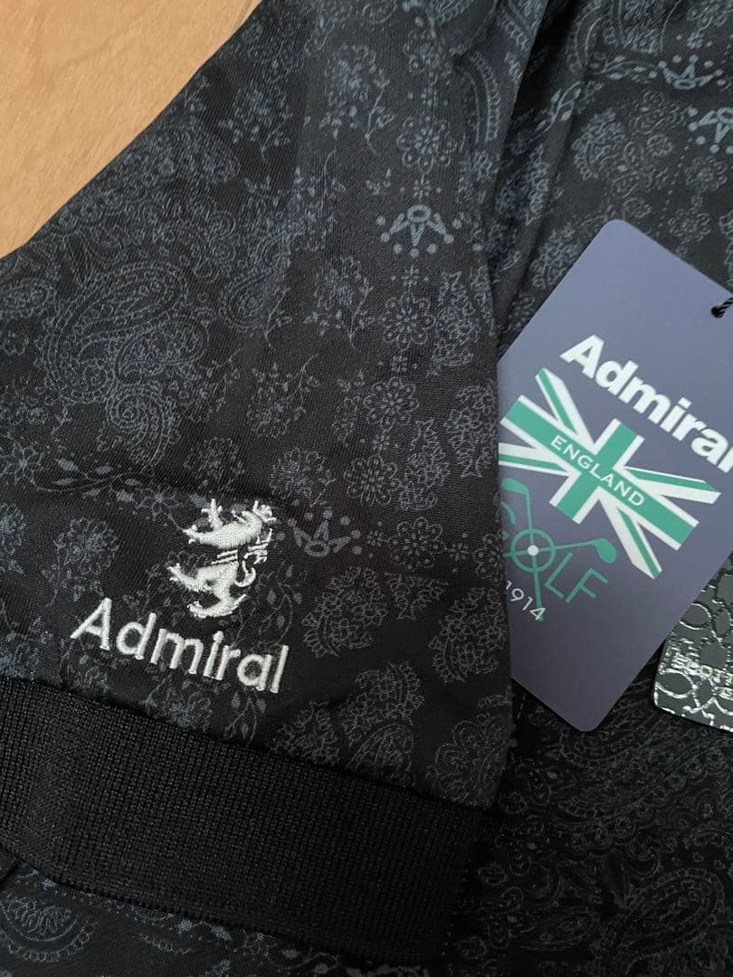 Admiral×スコッティキャメロンゴルフシャツ ブラック