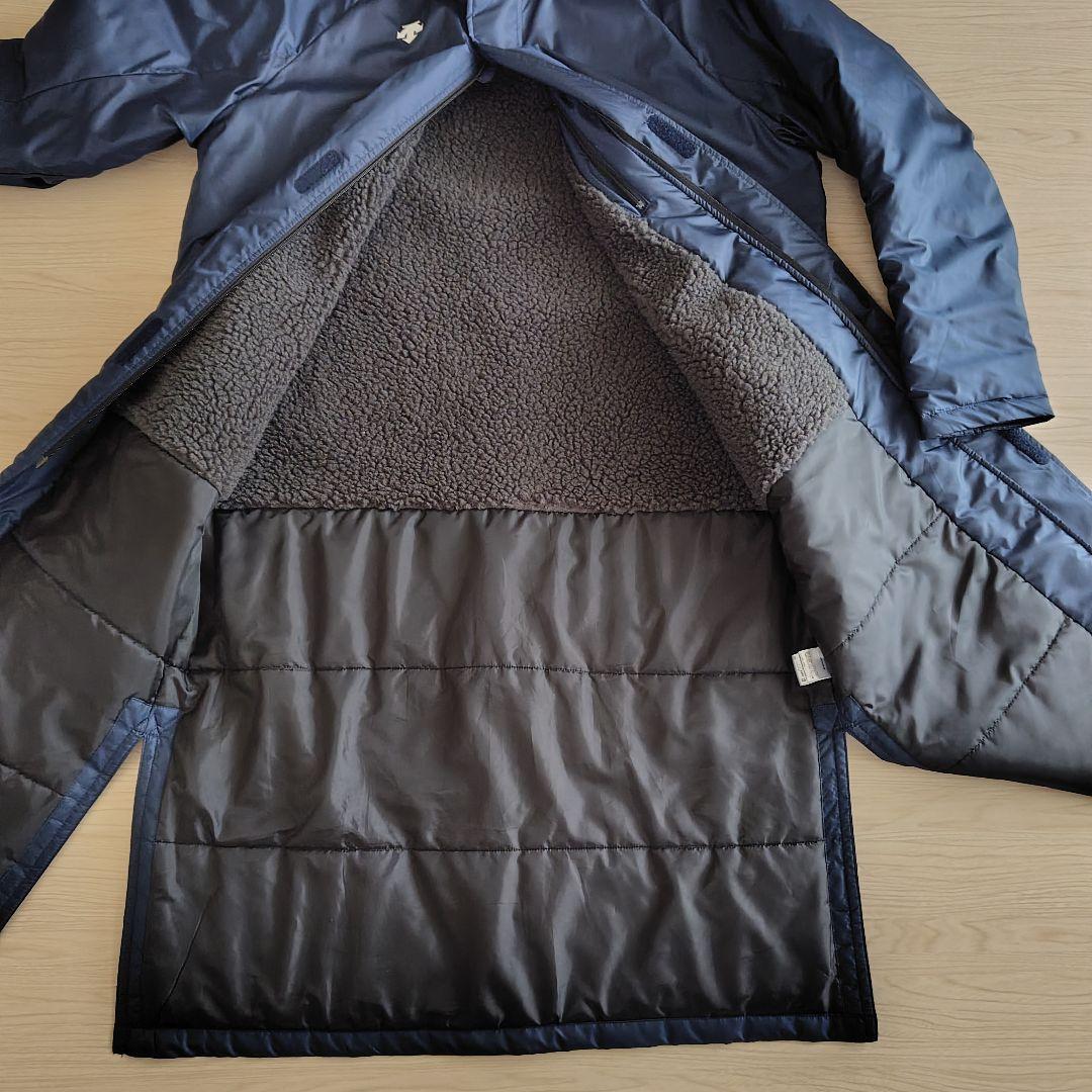 DESCENTE　ダウン　ベンチコート　ネイビー