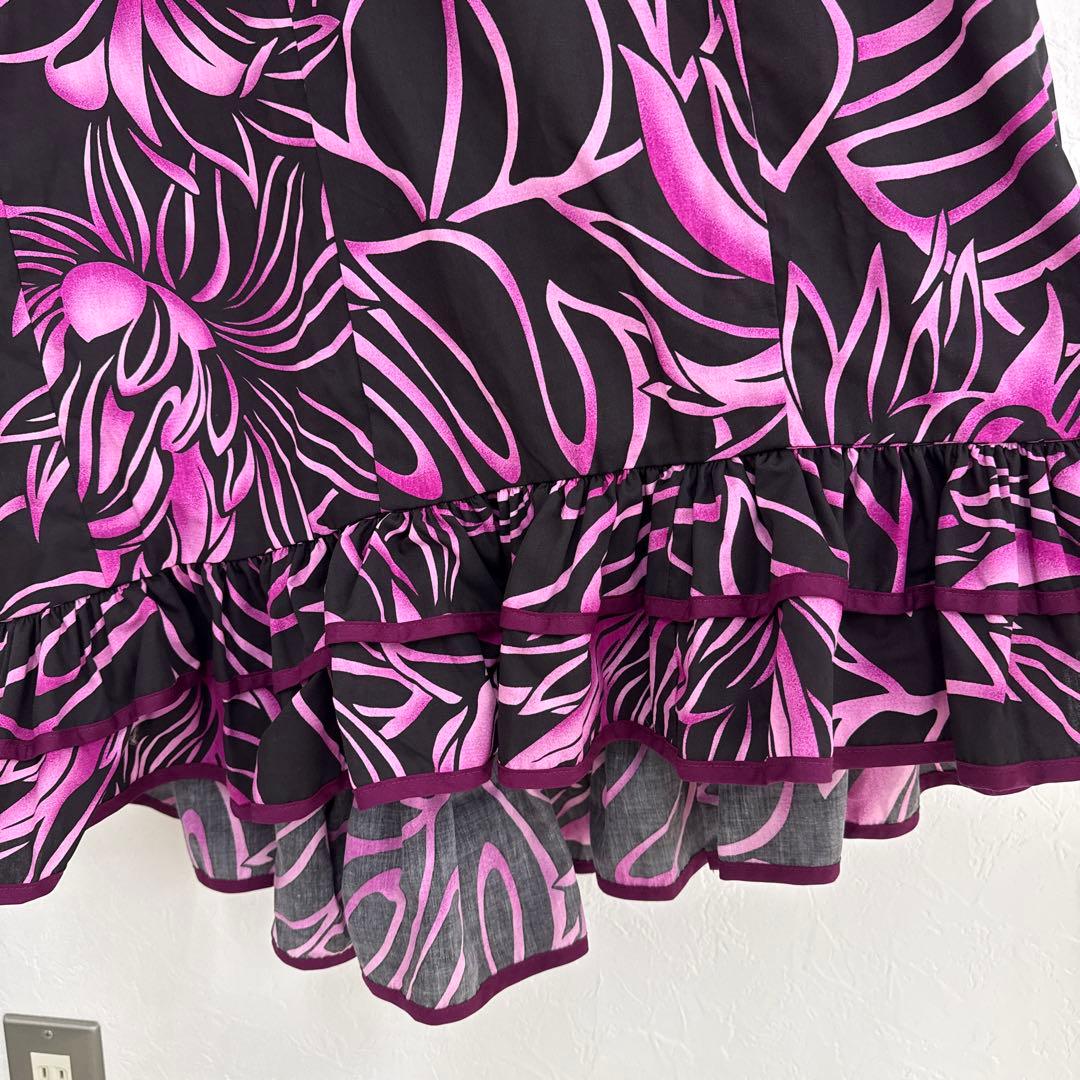 CC Fashions フラダンス用黒とピンクのドレス7-8
