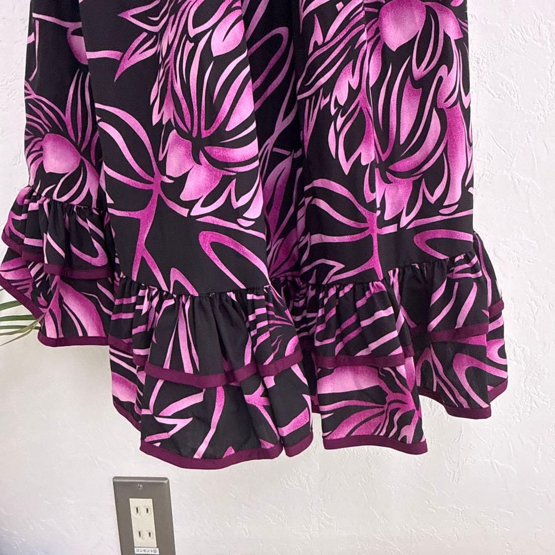 CC Fashions フラダンス用黒とピンクのドレス7-8