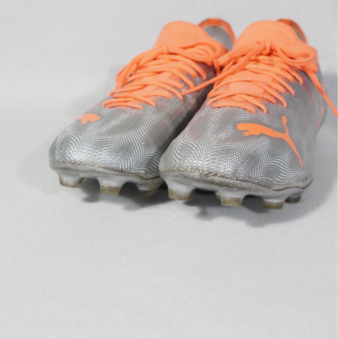 軽量《PUMA》ウルトラ1.4 HG/AG サッカースパイク(27.5)シルバー