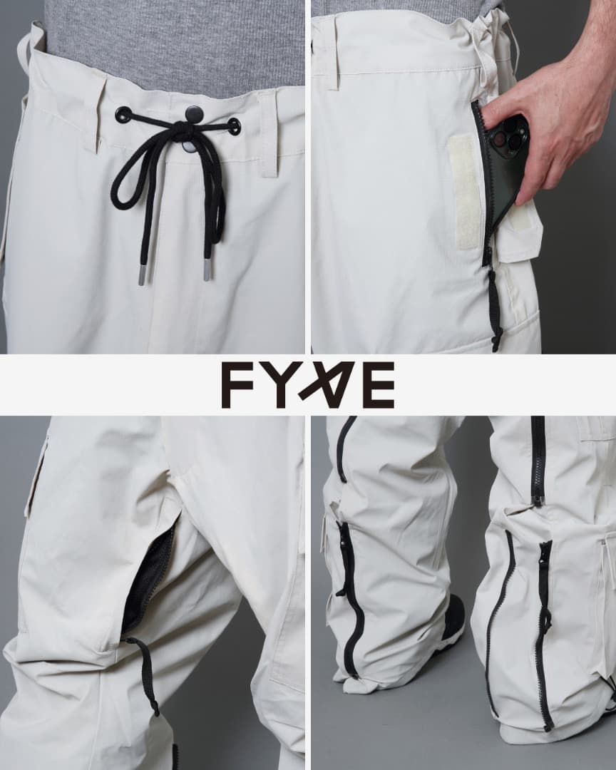 Fyve ファイブ スノーボードウェア フーディ パンツ XXL 新品 BK