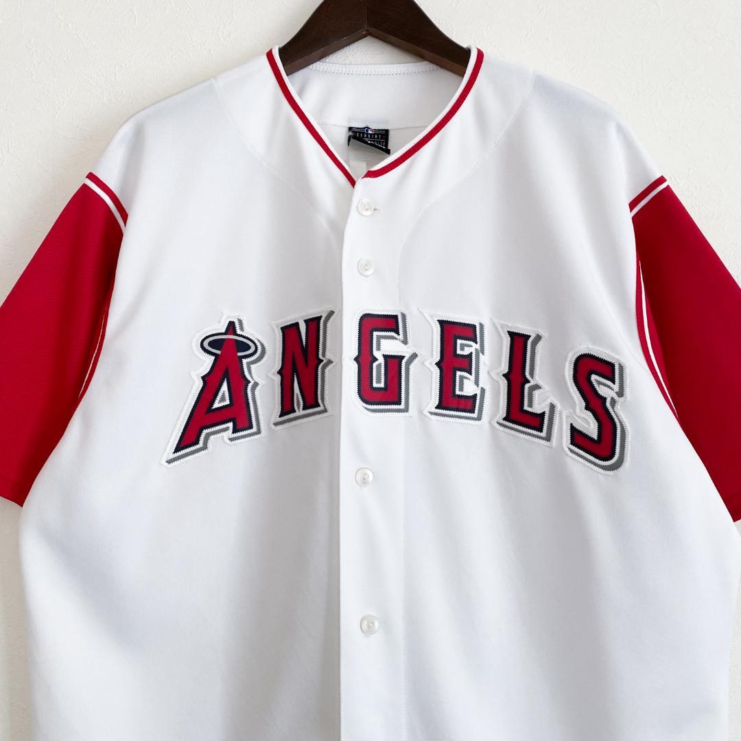 MLB ロサンゼルス・エンゼルス majestic ベースボールシャツ 海外古着