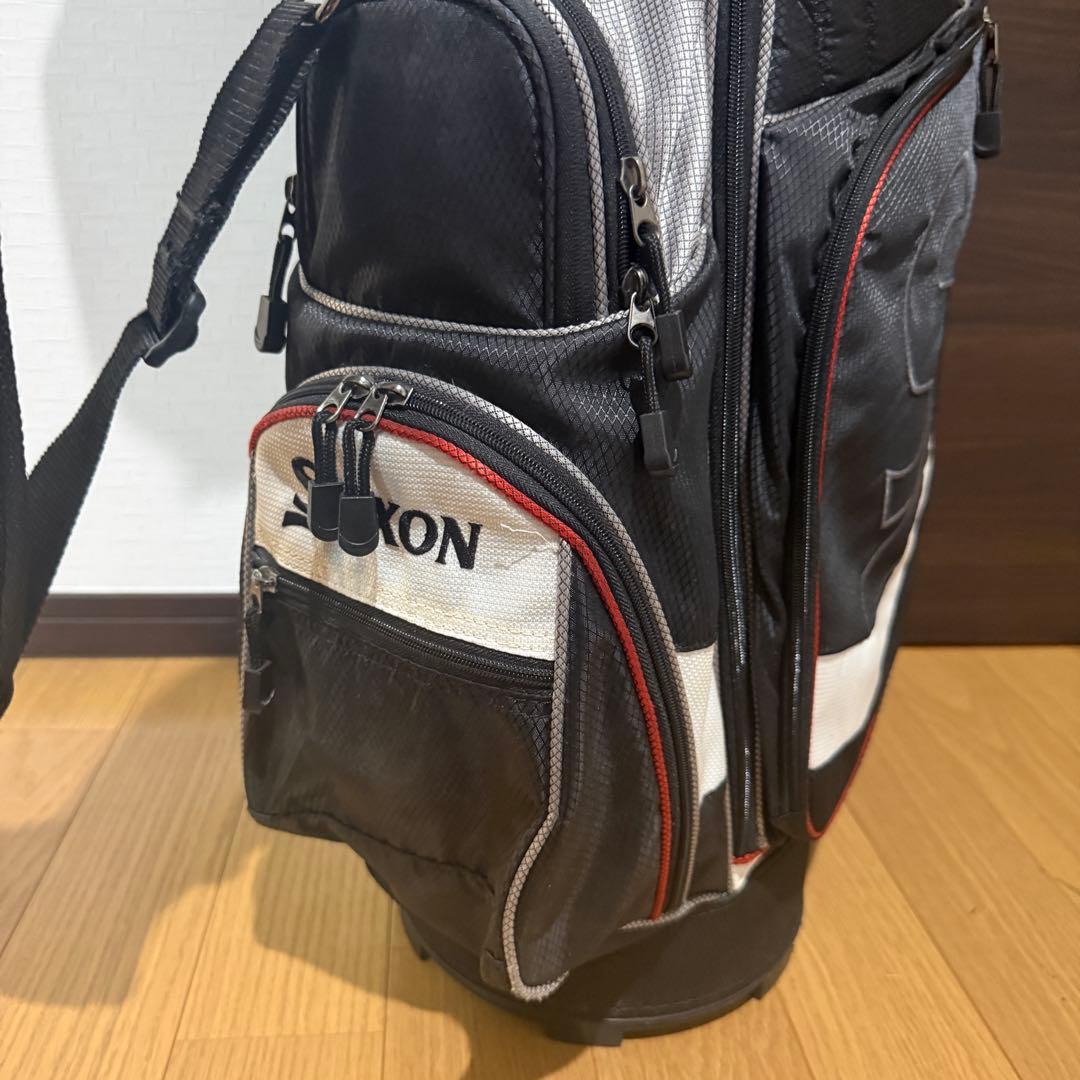 Srixon キャディバッグ ゴルフバッグ ブラック/ホワイト