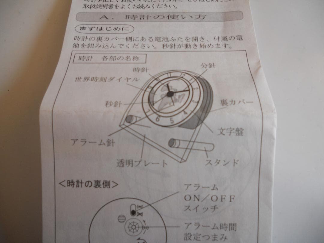 世界時計 希少 ヴィンテージ 時計 置時計 新品 未使用 です。