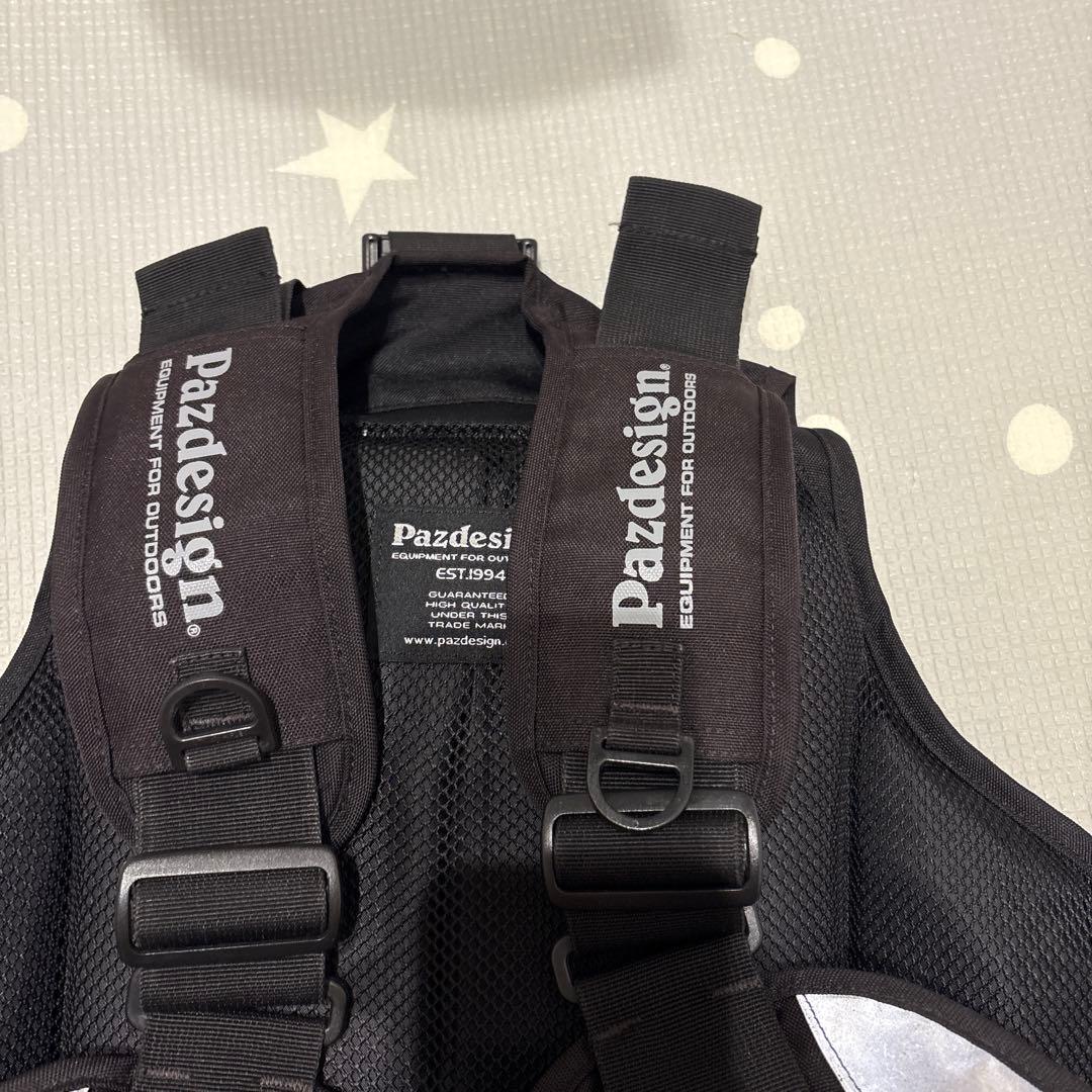 Pazdesign フィッシングベスト 黒