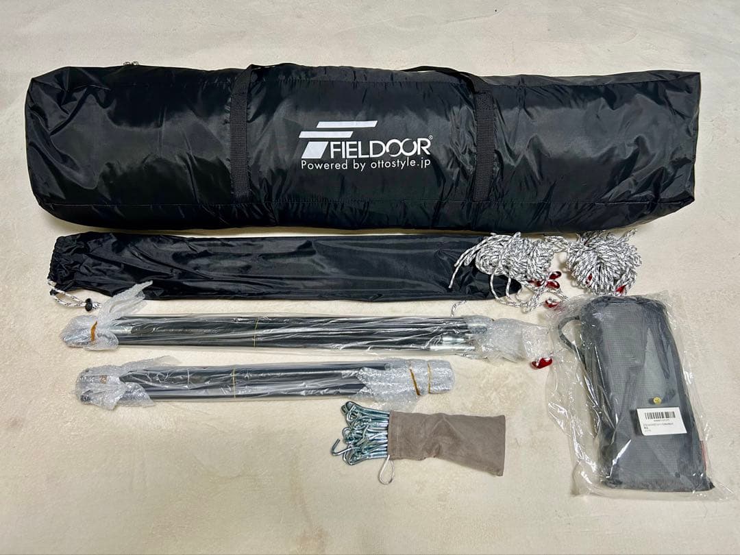 【未使用】FIELDOOR ワンタッチテント ドームテント ※グランドシート付