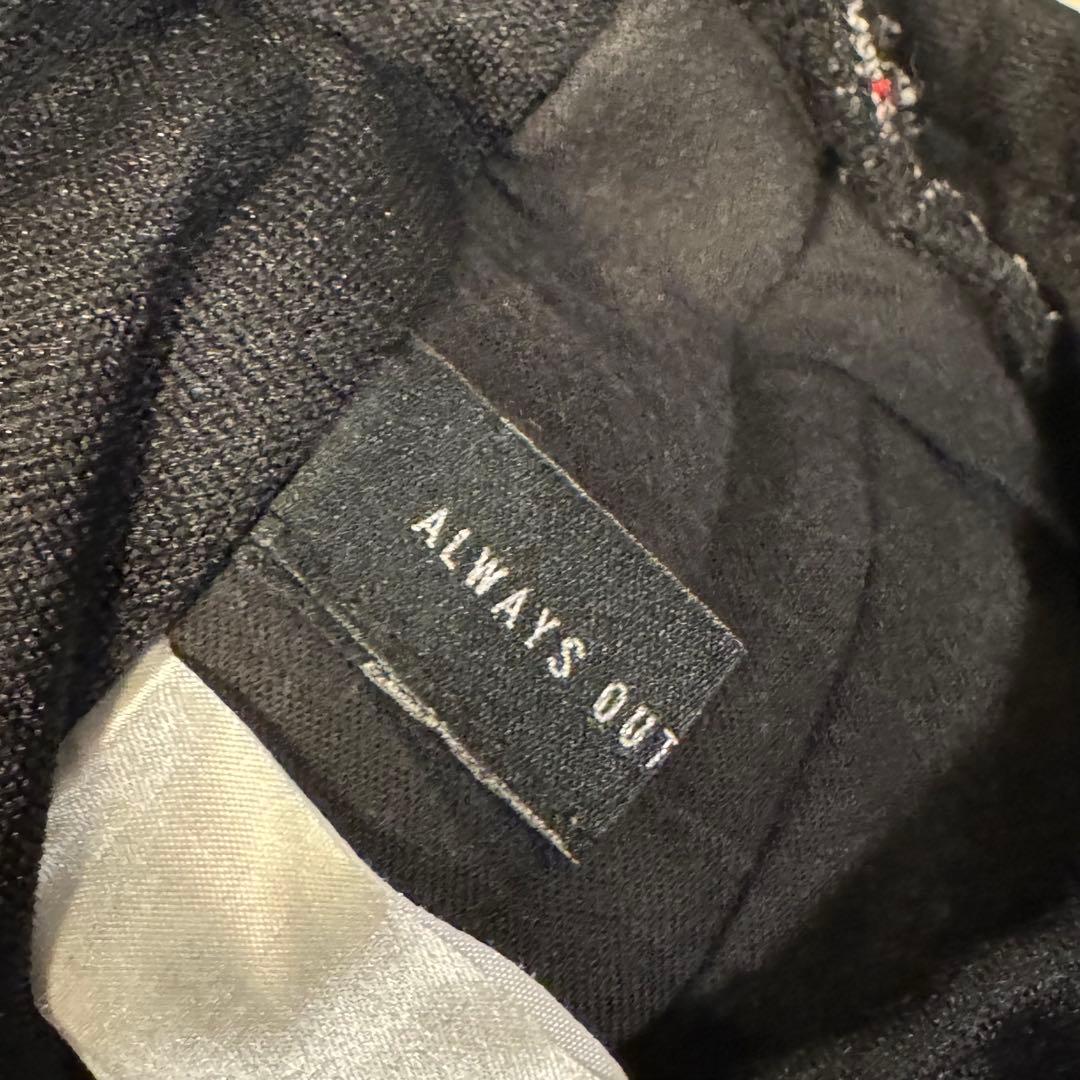 ALWAYS OUT OF STOCK トラックパンツ ブラック ホワイト M
