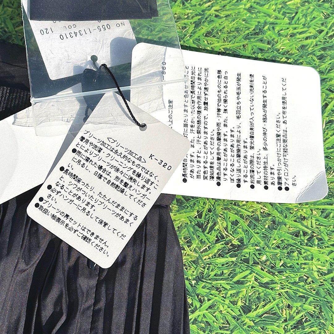 ㉝正規品 パーリーゲイツ 定価37,400円 プリーツスカート 紺 1