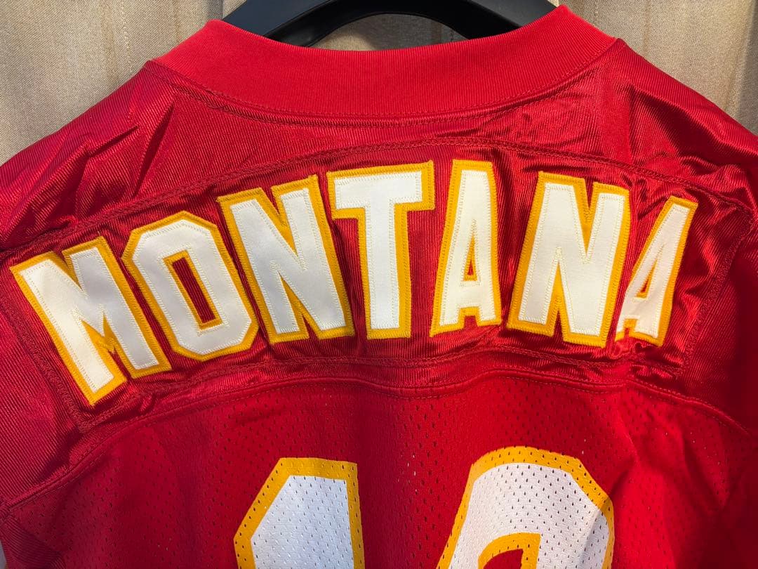 NFL カンザスシティ・チーフス　ジョー・モンタナ選手　ユニフォーム