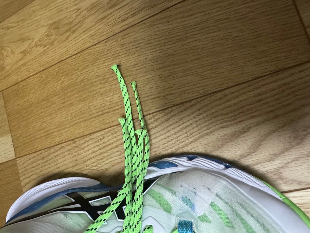 ASICS メタライズ　バレーボールシューズ ホワイト/グリーン26.0センチ