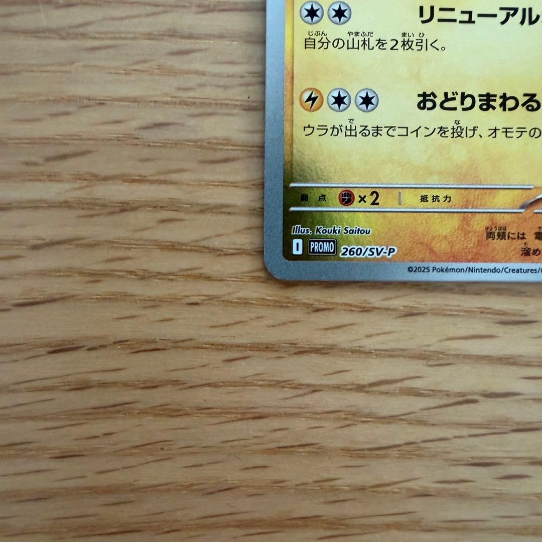 うみくん　トウホクのピカチュウ ピカチュウ 260 プロモ PROMO