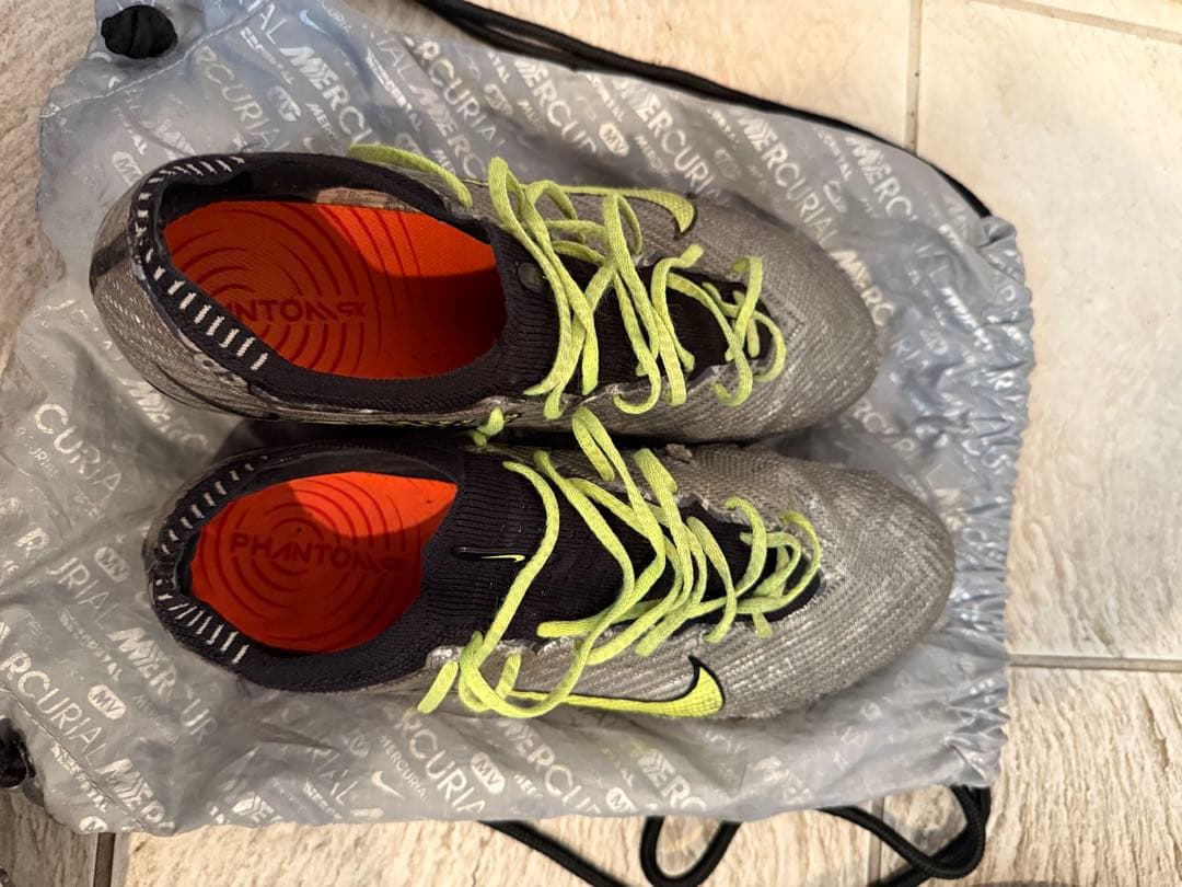 Nike Zoom サッカースパイク　グレー/イエロー　26.5cm