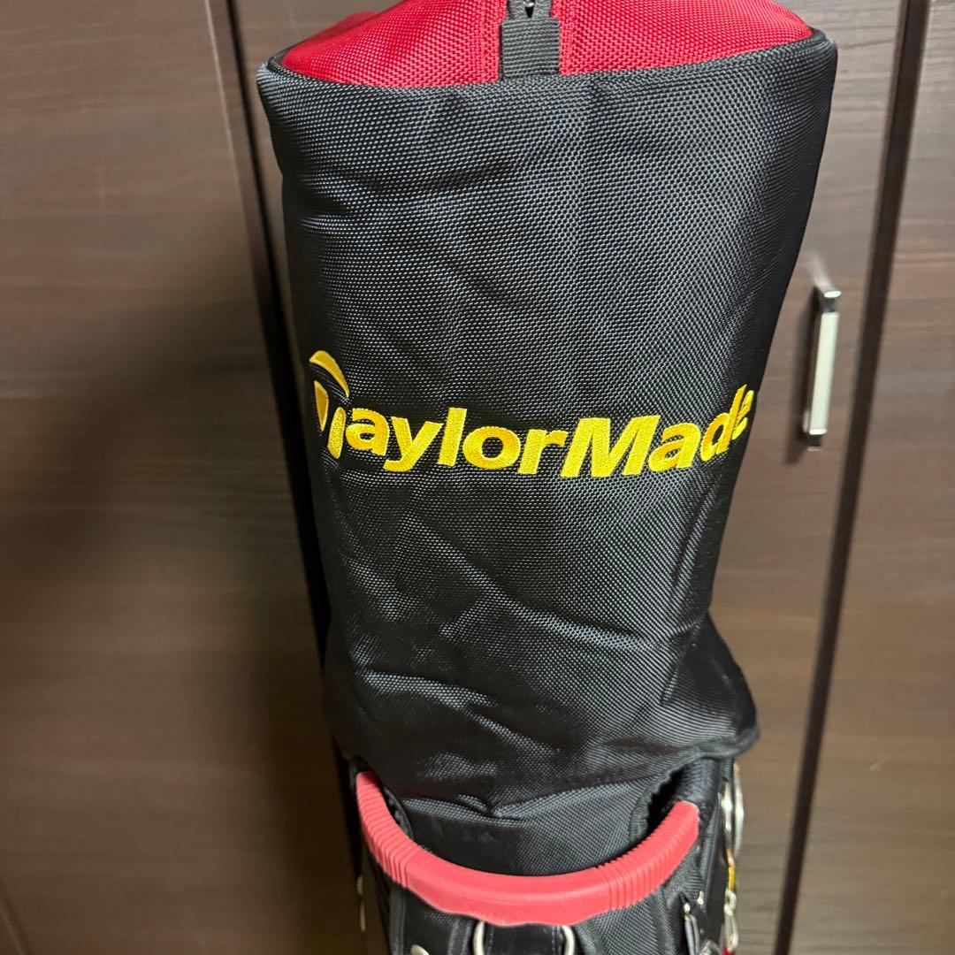 TaylorMade キャディバッグ ゴルフバッグ 赤 黒 黄