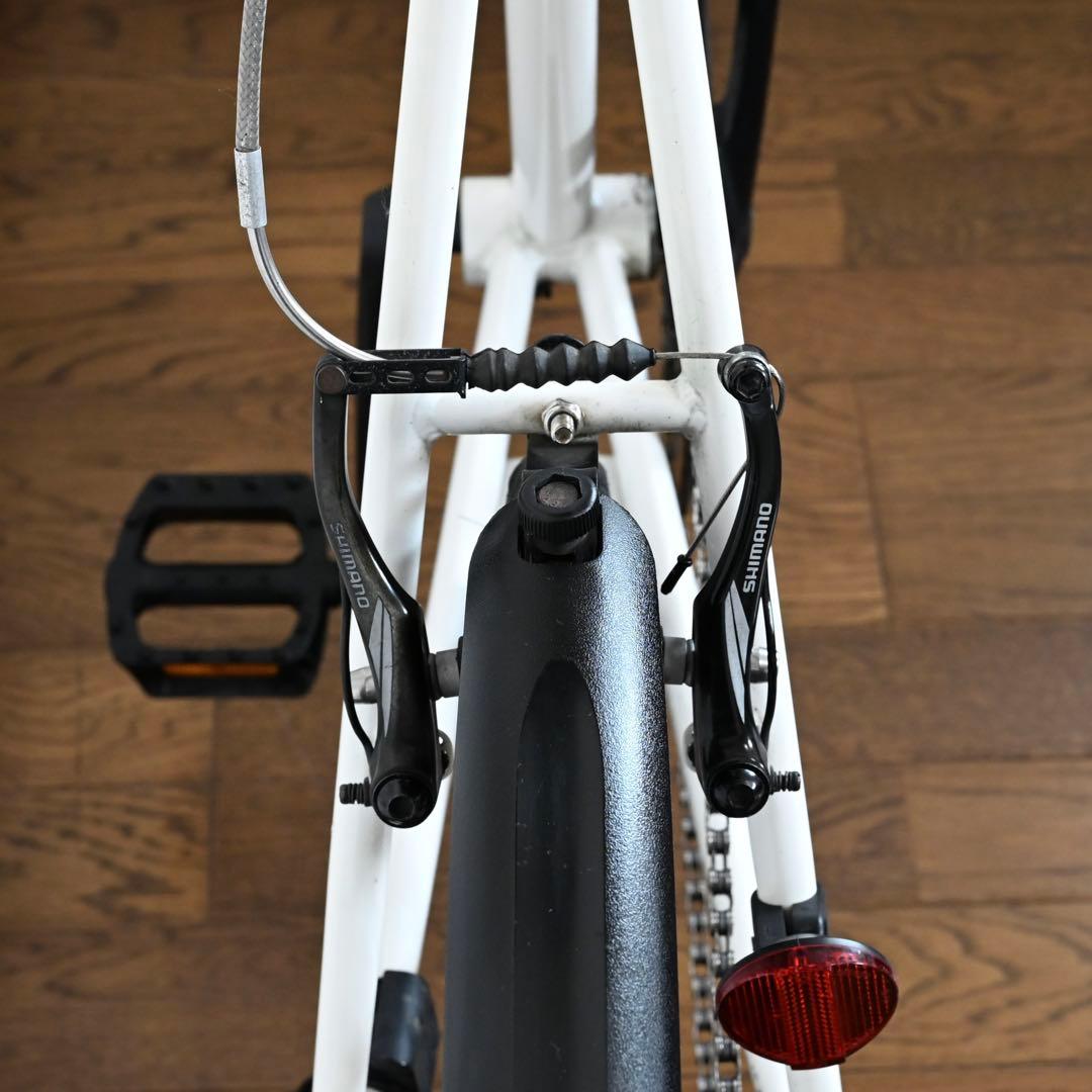 【引き取り限定】 ミニベロ 自転車 本体 451 20インチ 1×7速 ホワイト