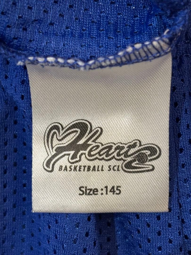 ハーツ Heartz バスケットボールユニフォーム 145サイズ 上下 青