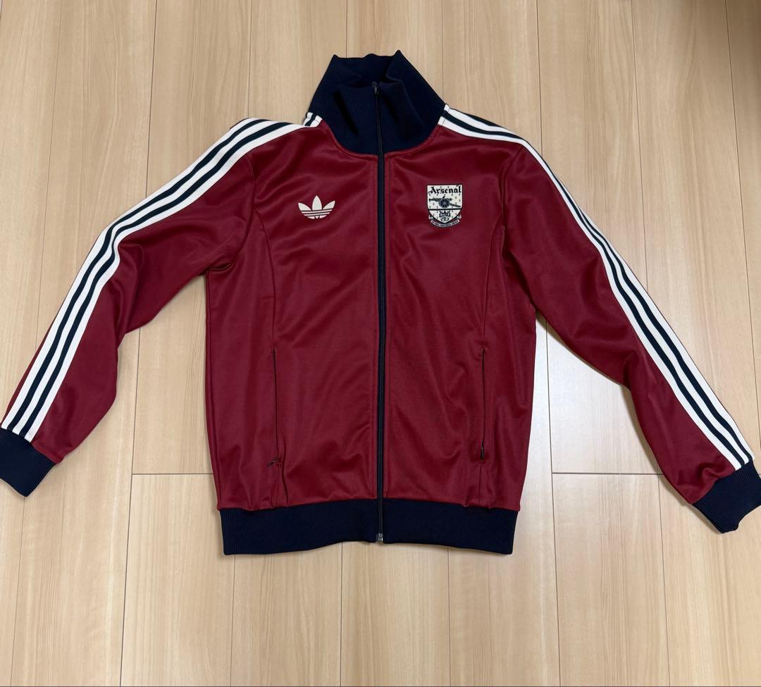 新品、上タグ付き　希少XL adidasアーセナルトラックジャケット エンジ紺