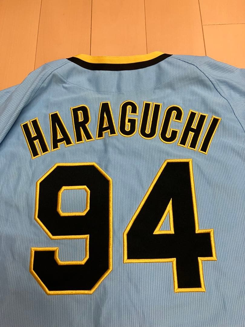 原口文仁　阪神タイガース　輝流ライン　ユニフォーム　復刻　当時　ブルー　輝流　S
