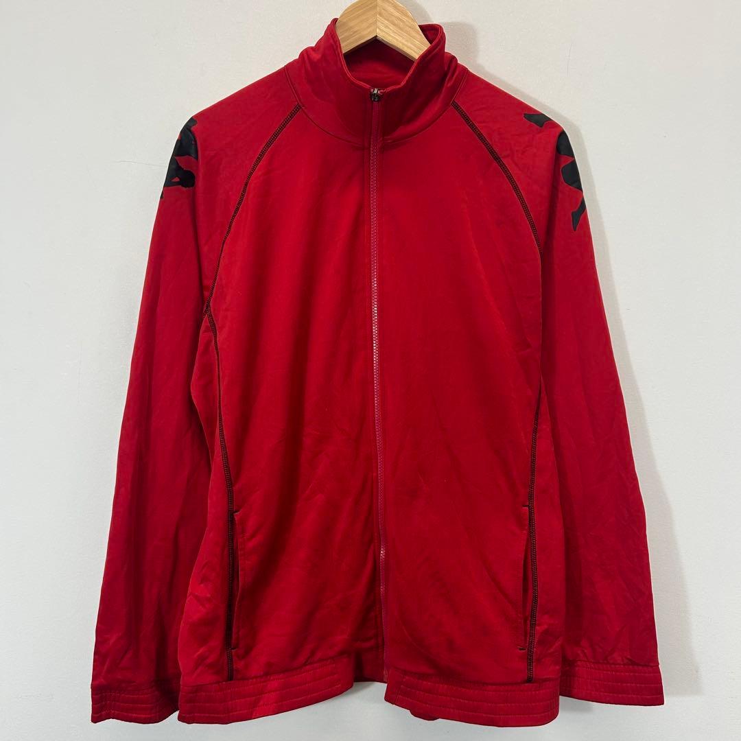 【超特大2XO】adidas トラックパンツ 黒 3本ライン 裾ジップ ゆるだぼ