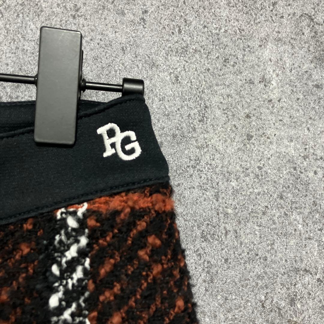 PEARLY GATES ニットライクハーフ×ロービングビッグチェック　スカート