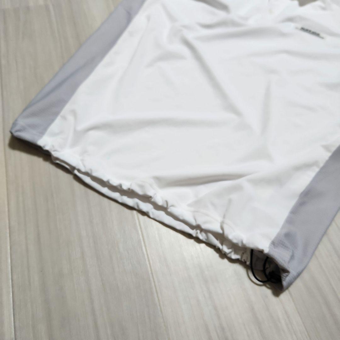 ☆RUFFLOG☆ゴルフTC S/S POLOドローコード L ホワイト×グレー