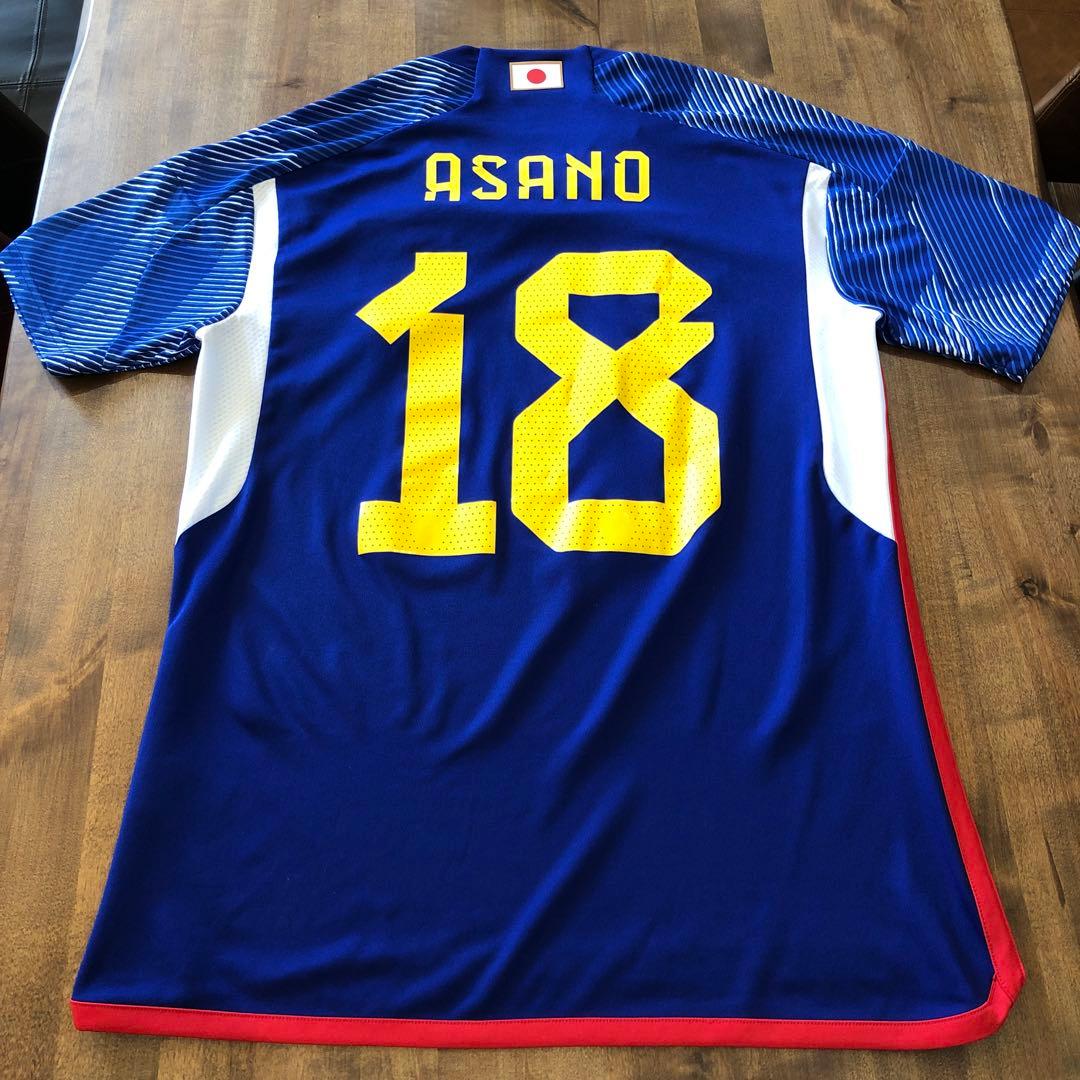 サッカー日本代表 2024 レプリカユニフォーム　18浅野　XL ハチマキ