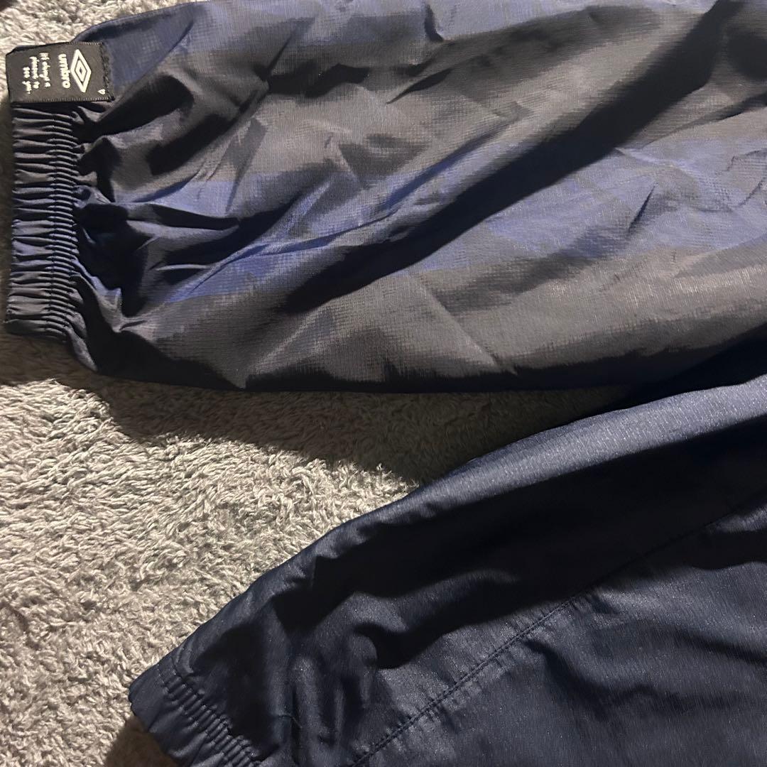 Umbro ネイビー ナイロンジャケット　セットアップ