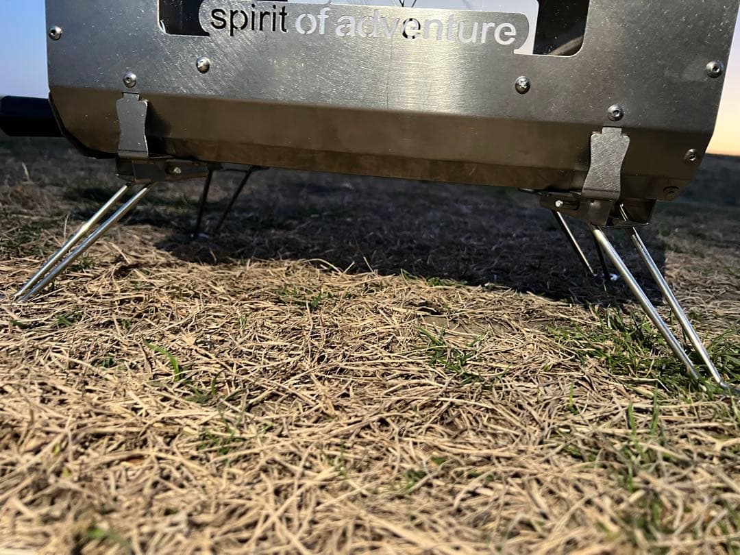 Spirit of Adventure ステンレス薪ストーブ グリルテーブル付き