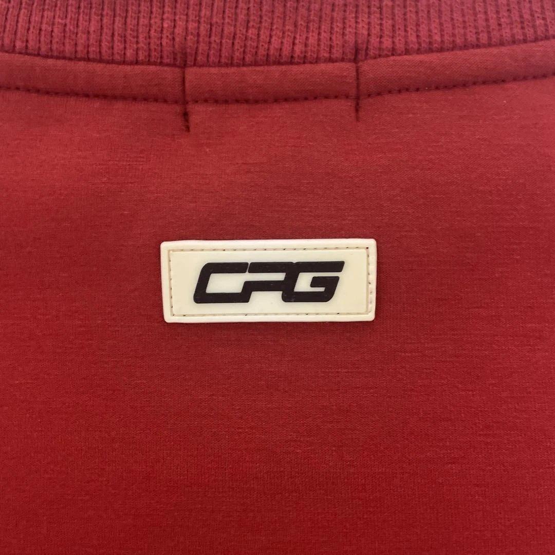 美品 CPG GOLF シーピージーゴルフ 赤 トレーナー ダンボールニット 2