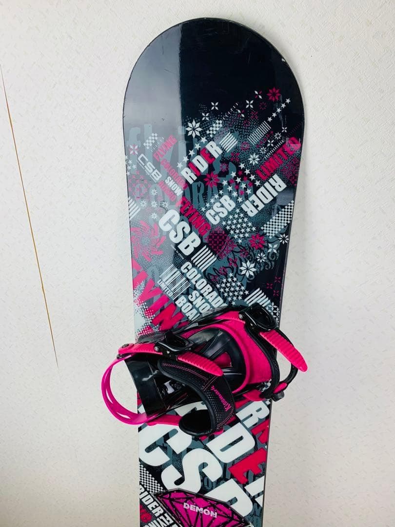 CSB 145cm スノーボード 板　キスマーク　ビンディング　セット　スノボ