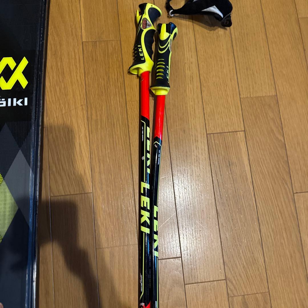 HEADブーツ、volkl168cm板、LEKIストック、ビンディング4点セット