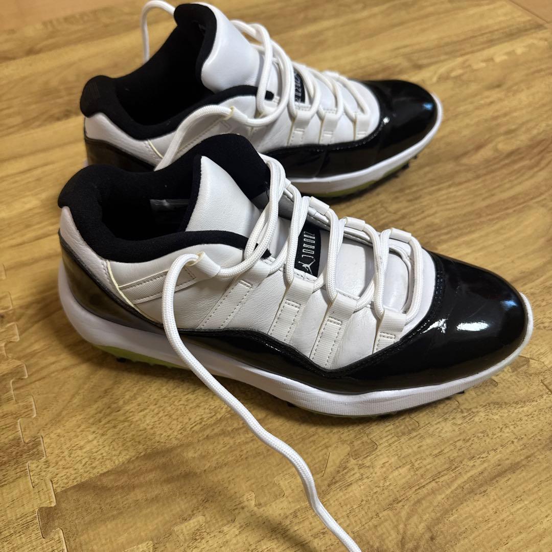 サ*ブ様 AIRJordan 11 ゴルフシューズ ホワイト/ブラック