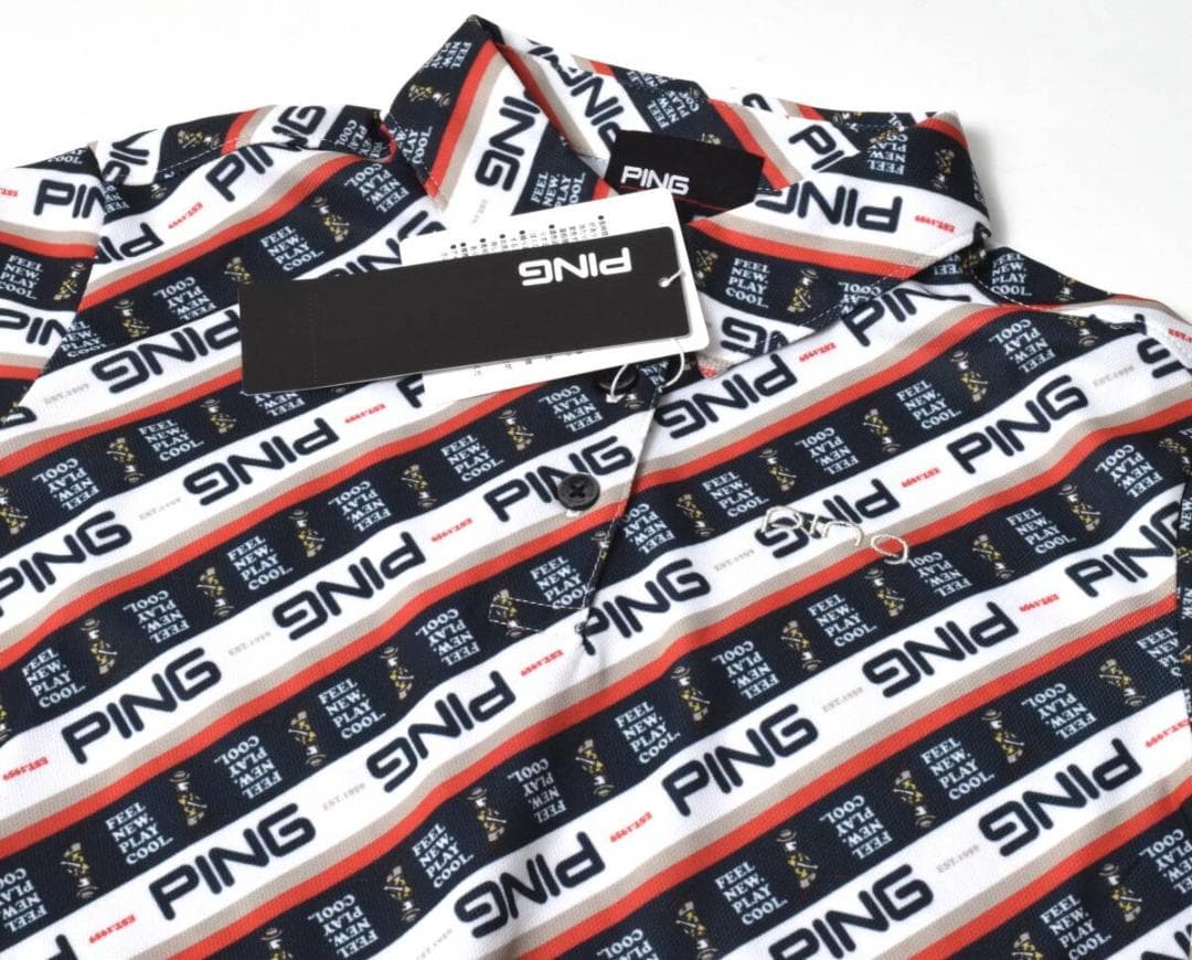 未使用 PING ピン ゴルフ プリント セットアップ S ポロシャツ スカート