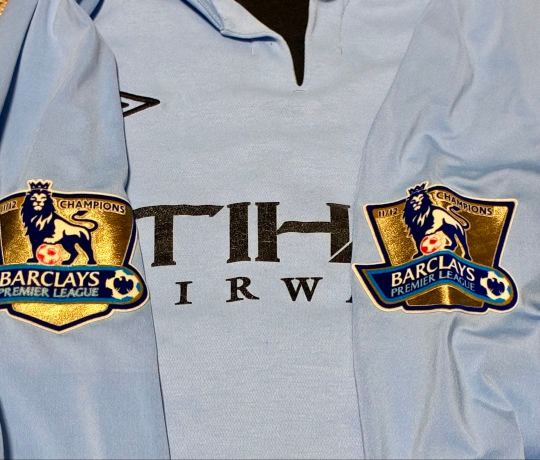 Manchester City 12/13 ダヴィ・シルバ　長袖ユニフォーム