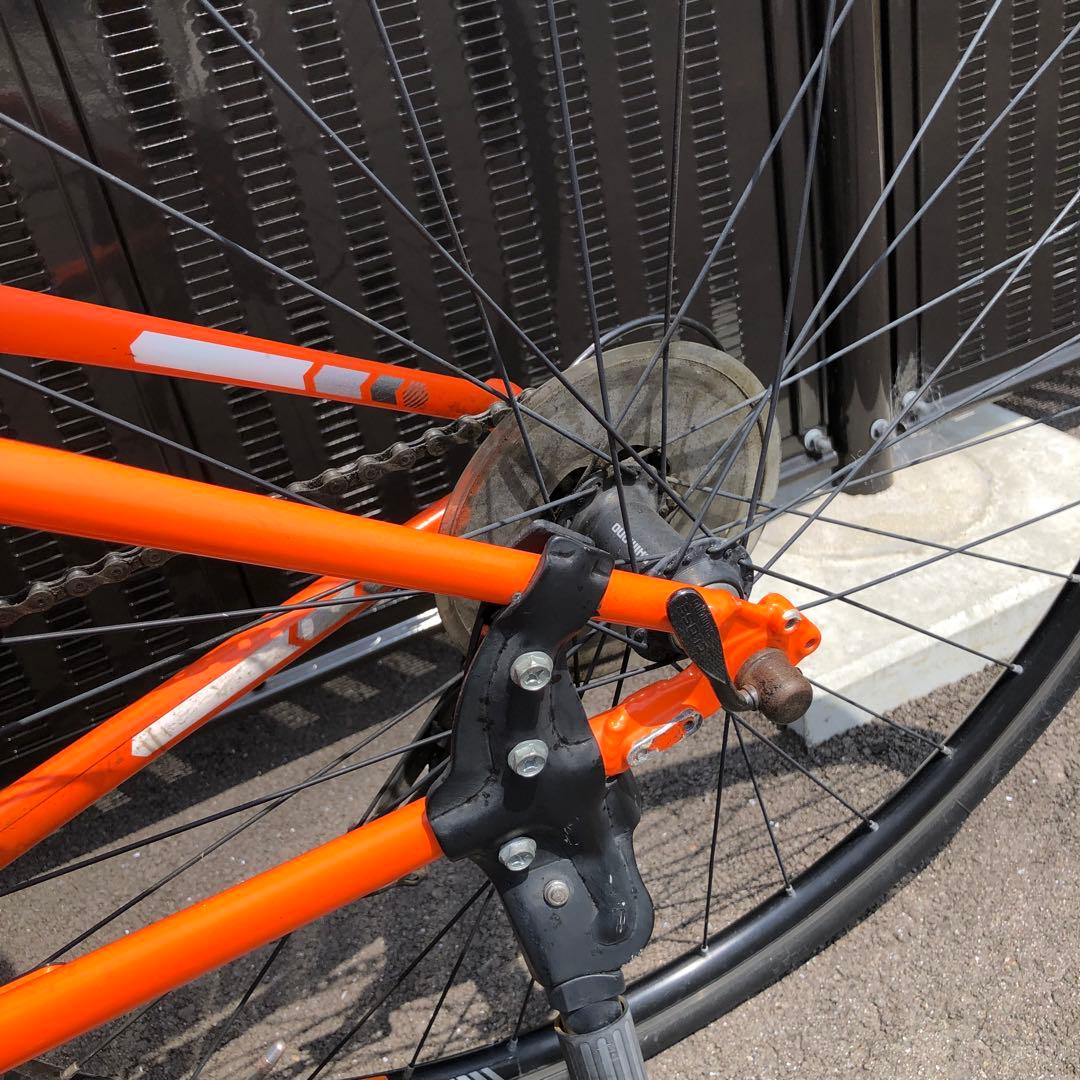 Trek クロスバイク オレンジ 700C 7段ギア