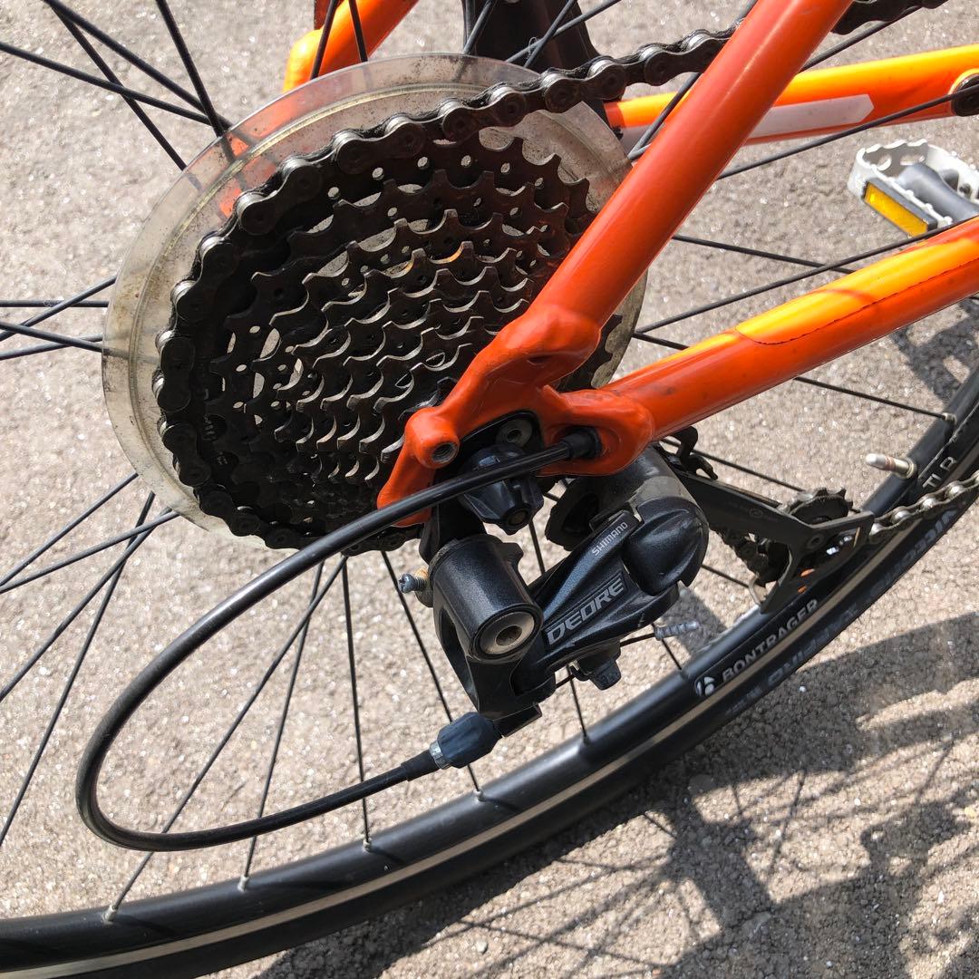 Trek クロスバイク オレンジ 700C 7段ギア