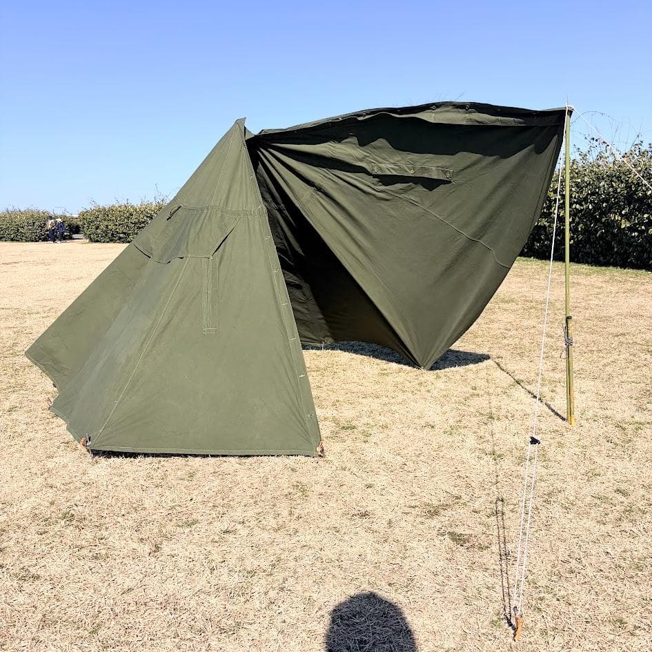 ポーランド 軍幕 ポンチョ テント 1型 2枚セット