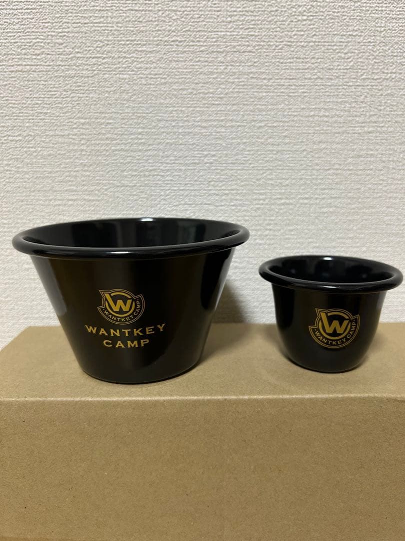 直太朗 ☆超希少wantkey campホーロー食器２点セット