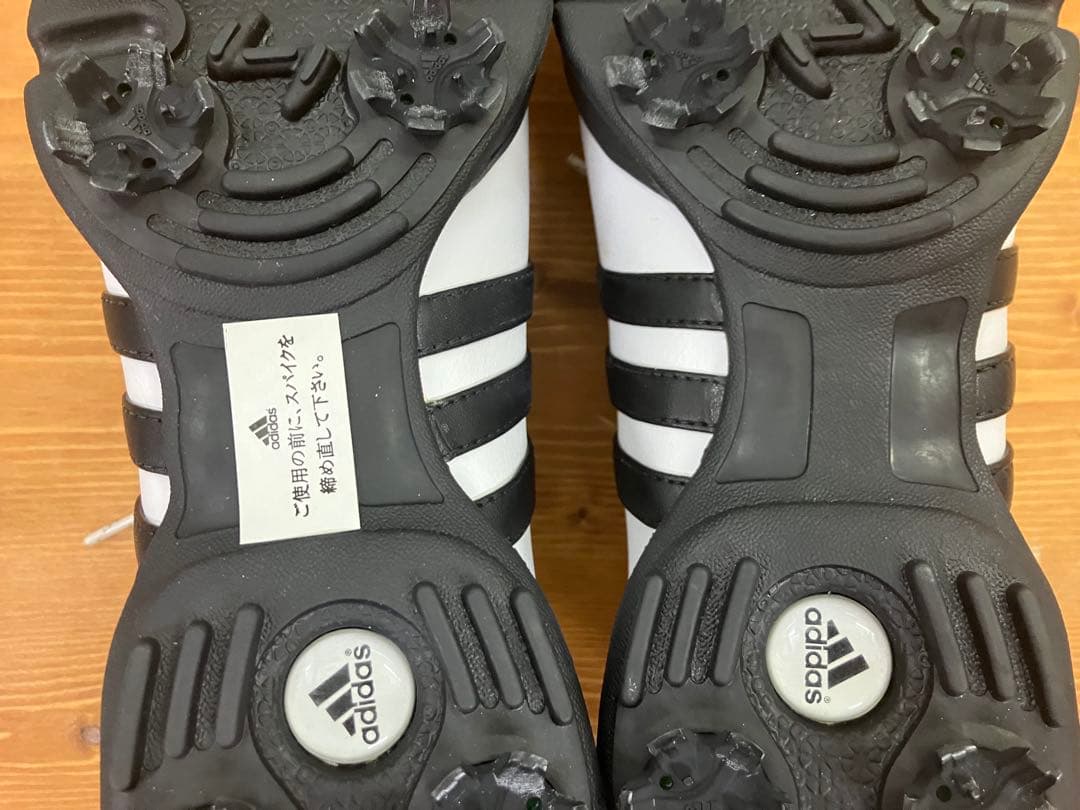 adidas ゴルフシューズ 23.5cm スパイク付 レディース 1回使用 …
