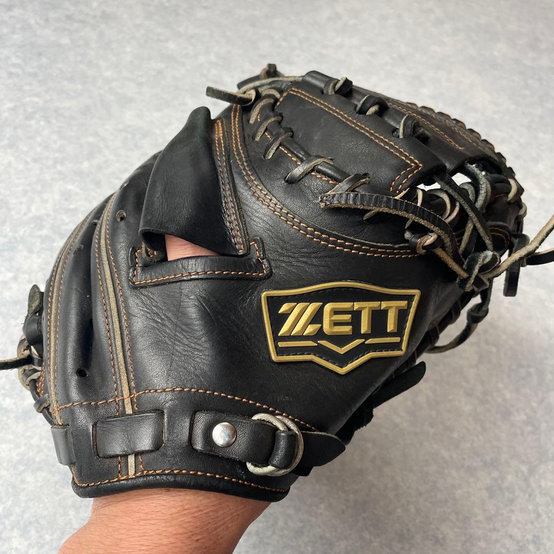 ZETT ウイニングロード キャッチャーミット 軟式 大人用 ブラック