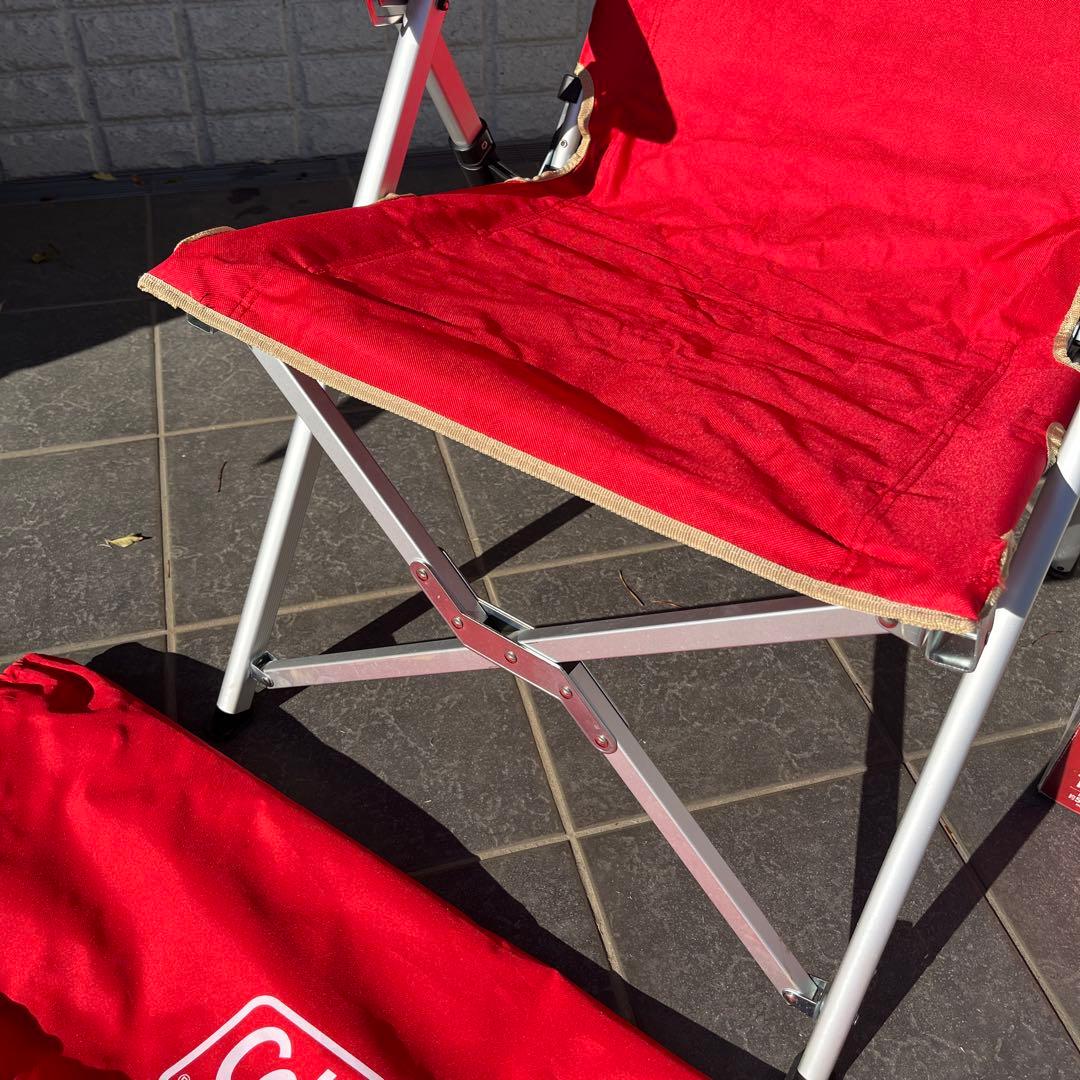 ★希少★Coleman Lay Chair コールマン　レイチェア　レッド①