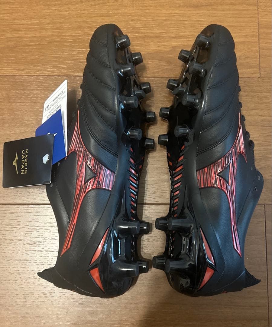 【新品未使用】MIZUNO MORELIA NEO Ⅳ JAPAN ミズノ赤黒①