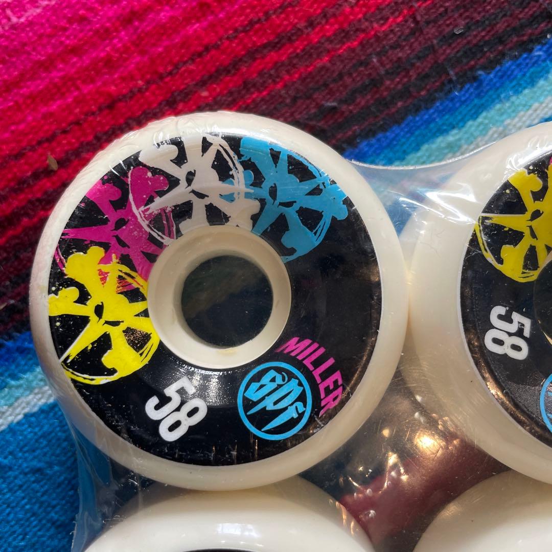 BONES MILLER スケートボードホイール 58mm 4個セット